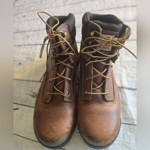 CARTHARTT MEN'S 6" GROUND FORCE LEATHER STEEL TOE WORK BOOTS BROWN SIZE 11D